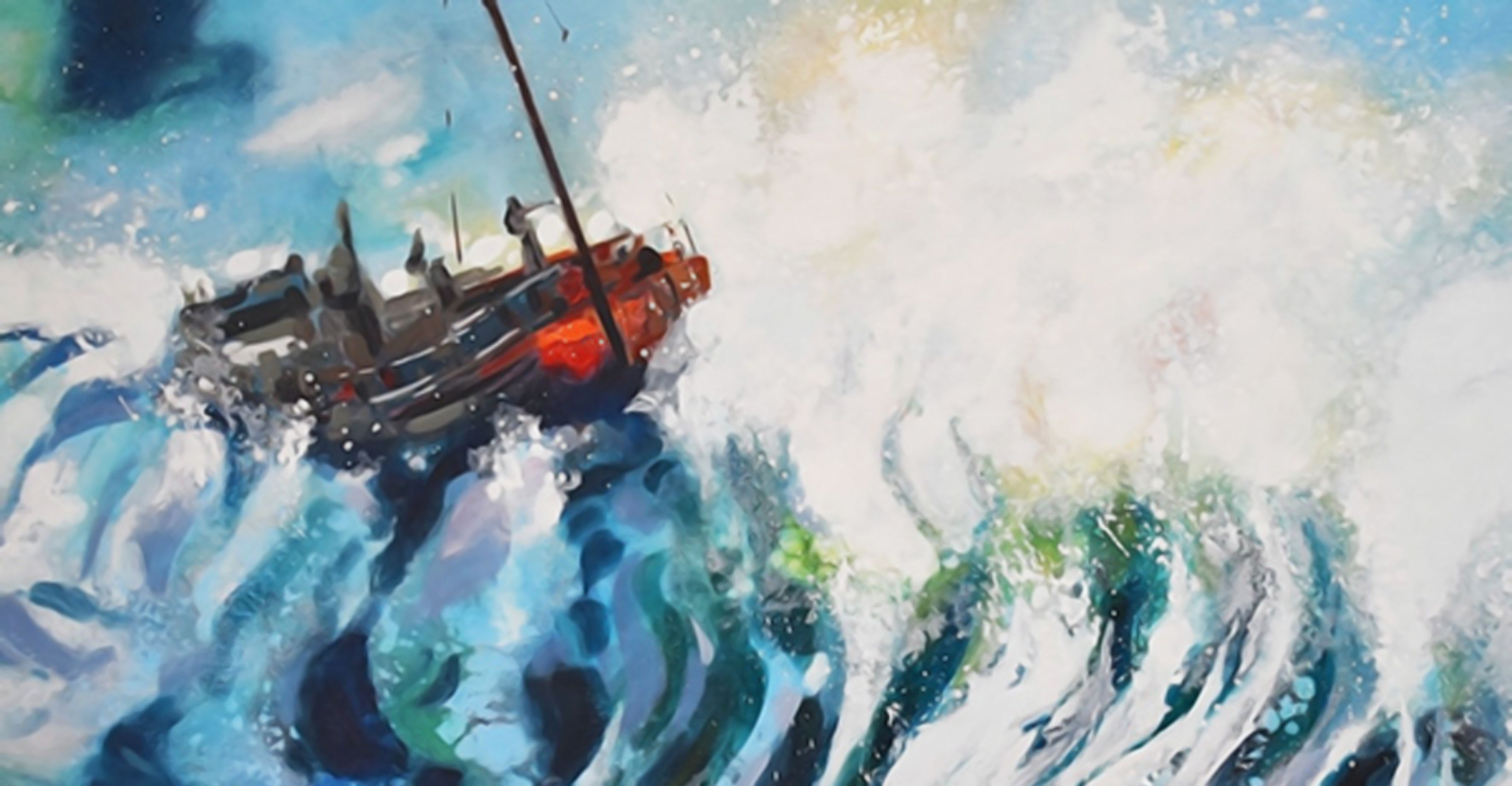 Pintor Contemporáneo Cubano-Gallego de acrílico original