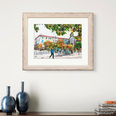 Boa Vila 'Mañana Soleada en Pontevedra', 36.5x26.5 cm
