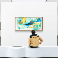 Introspección XI, Acrílico Abstracto sobre Lienzo 139x67cm | Trujillo - Trujilloart