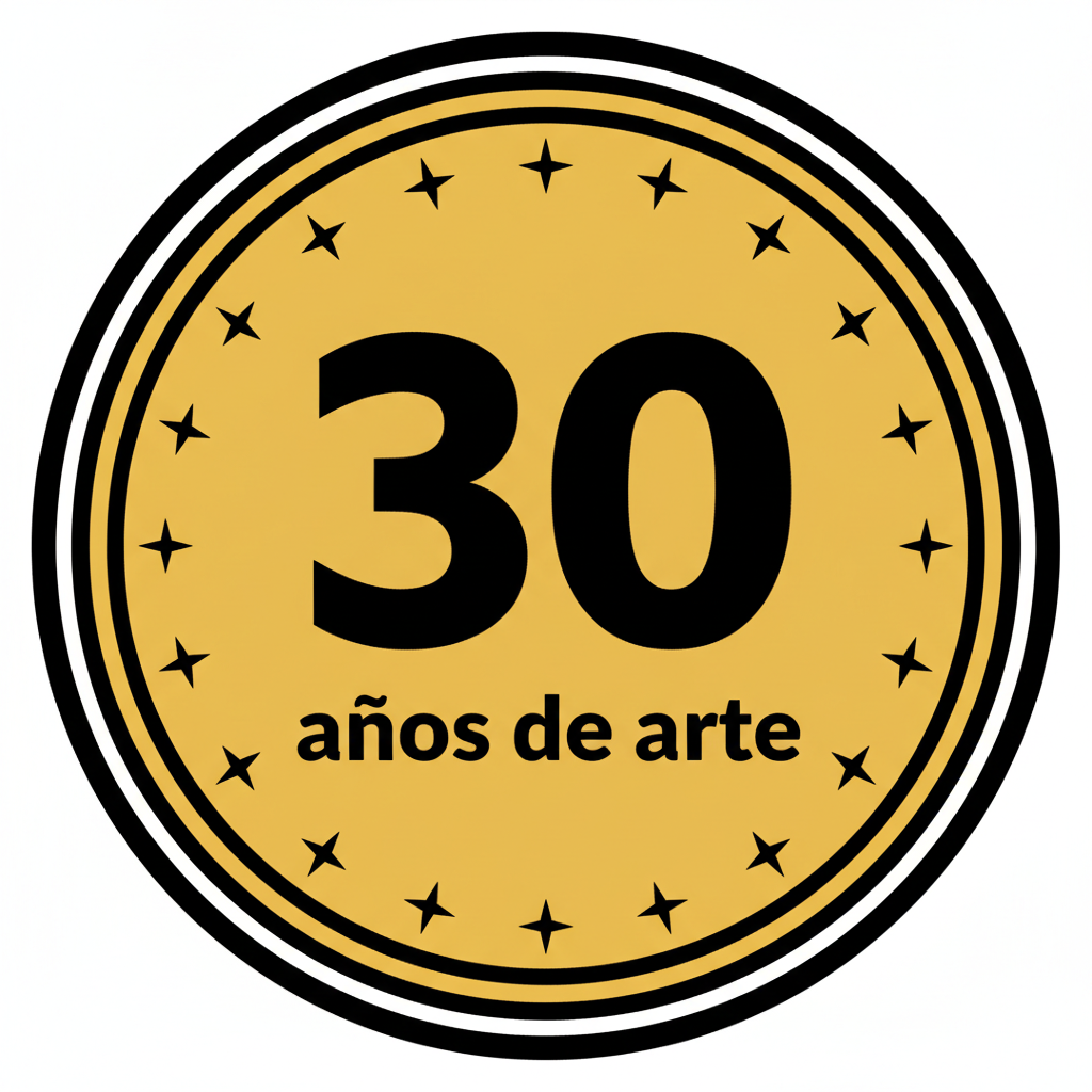 Reputación de Artista con 30 años de creación.